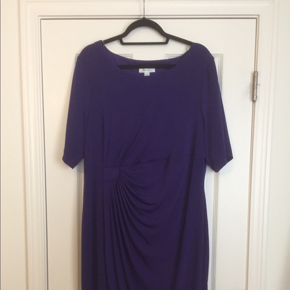 Dress Barn Woman Short-sleeved Purple Dress